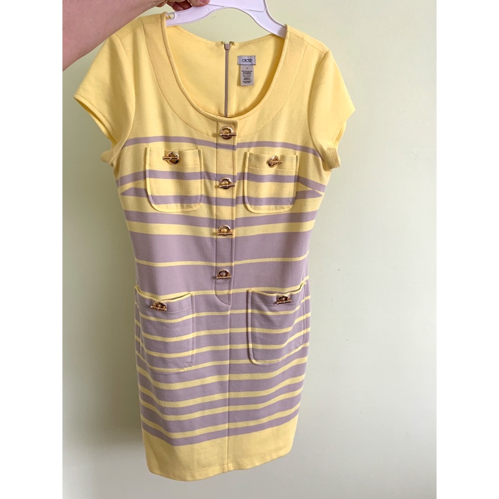 Yellow Trend: Cache Short Sleeve Dress super soft!